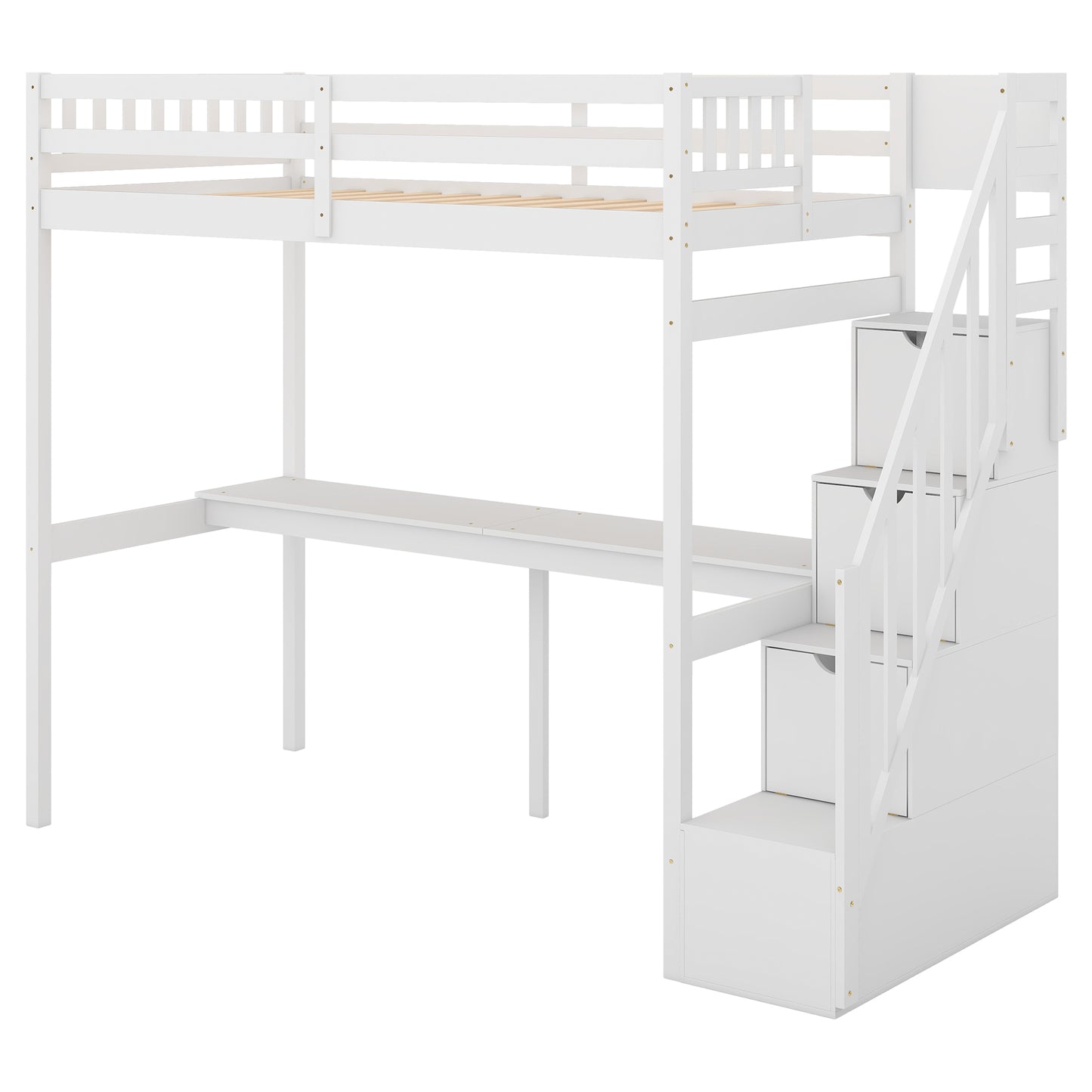 Dream Haven Twin Size Loft Bed