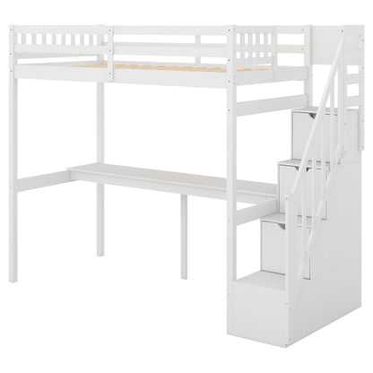 Dream Haven Twin Size Loft Bed