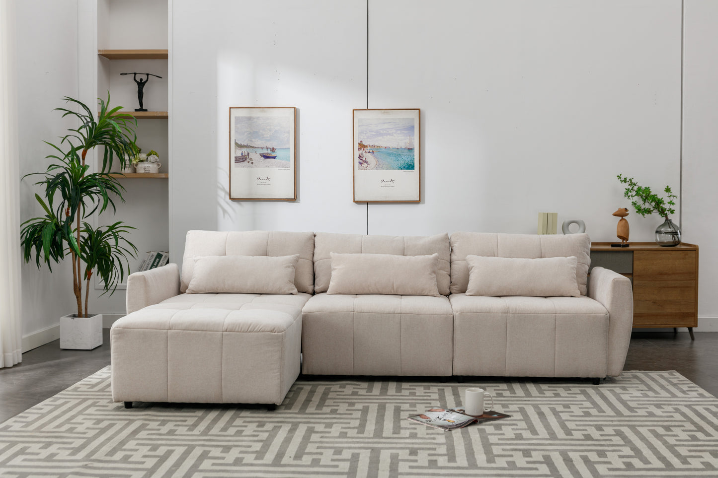 Luxury Comfort Convertible Sectional Sofa