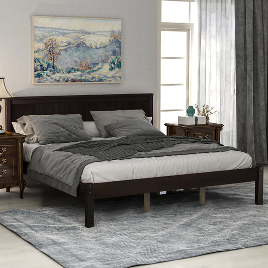 Rhoda Queen Size Platform Bed Frame - Espresso