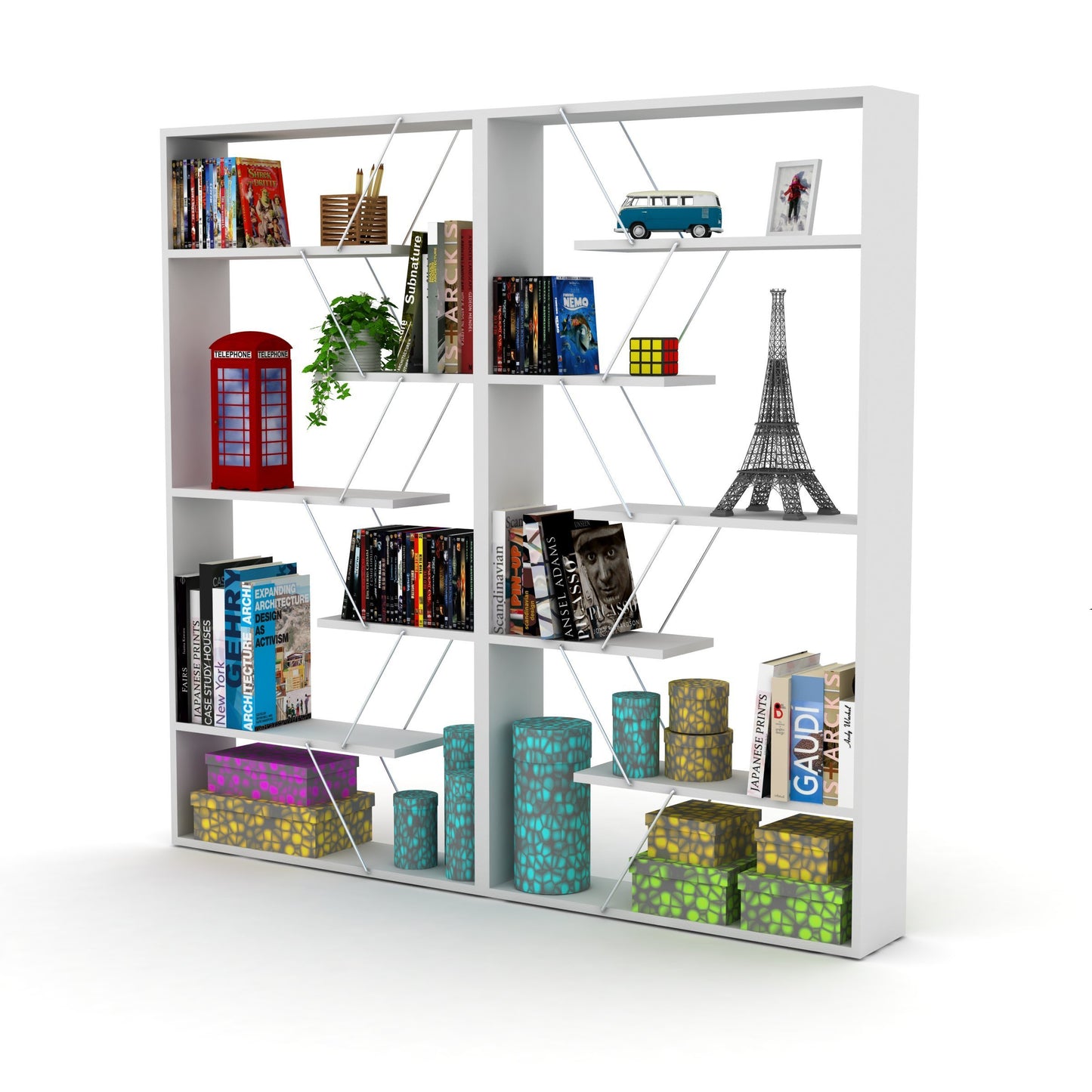 Urban Edge Bookcase - White