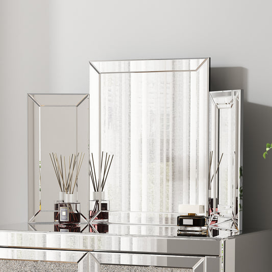 Elegance Reflections Trifold Vanity Mirror
