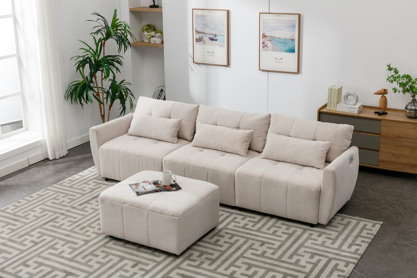 Luxury Comfort Convertible Sectional Sofa