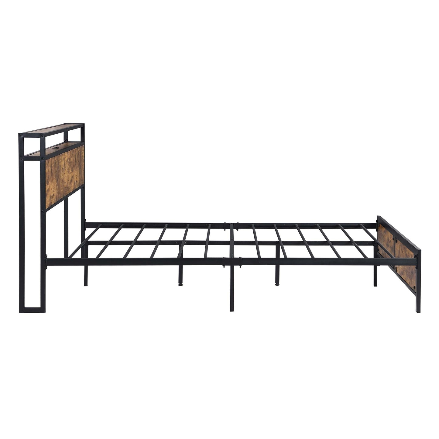 Rustic Glow Queen Bed Frame