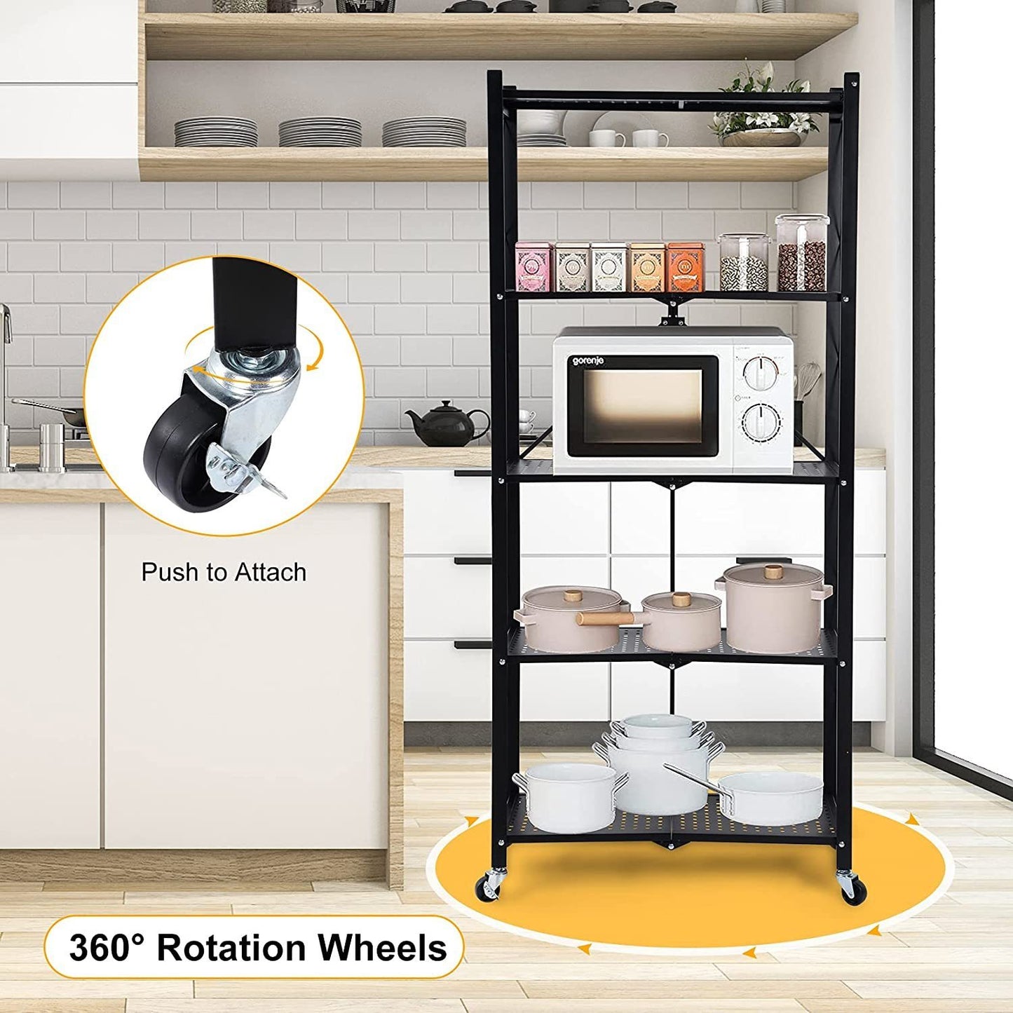 Smart Rack 5-Tier Mobile Storage System