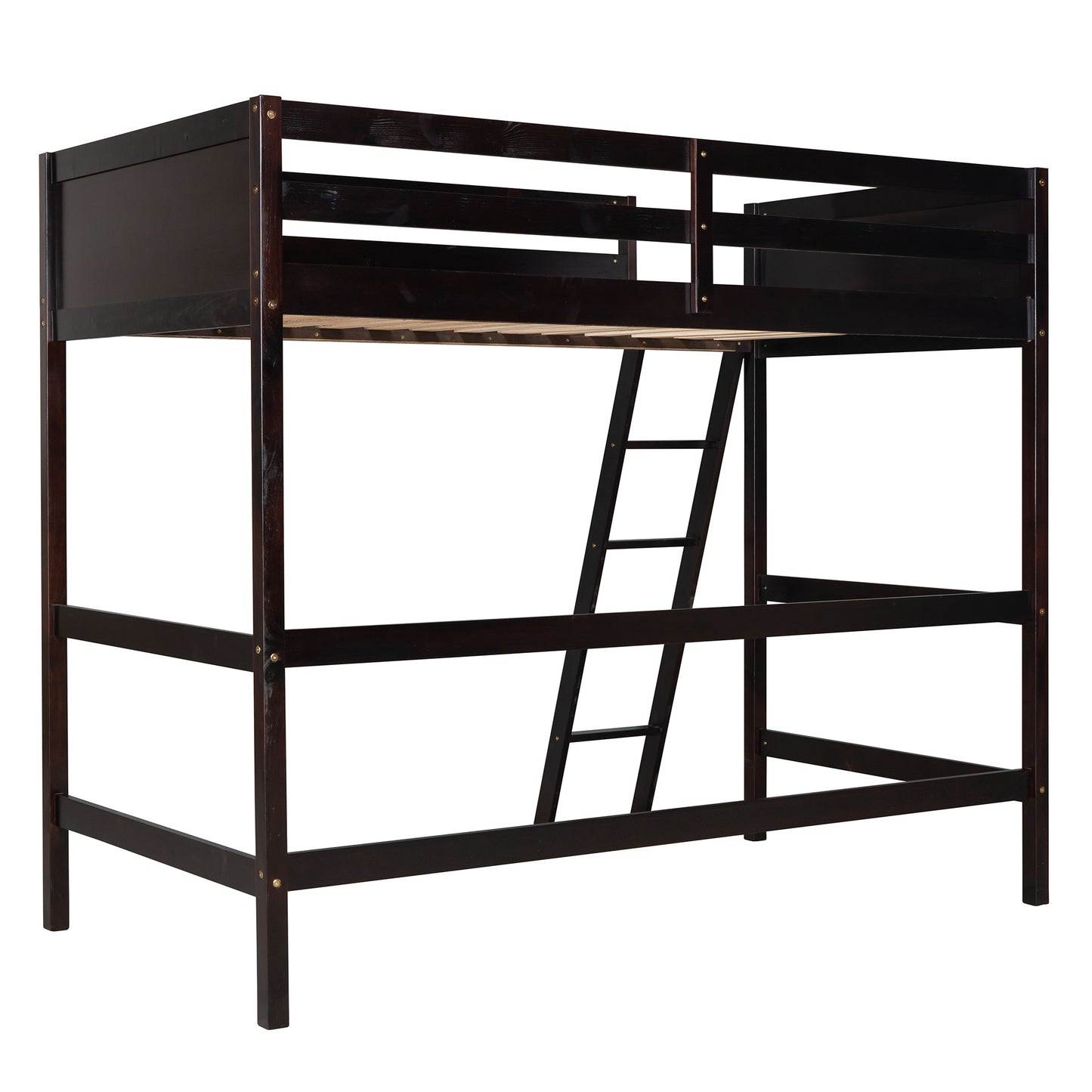 ElevateDreams Twin Loft Bed - Espresso Elegance