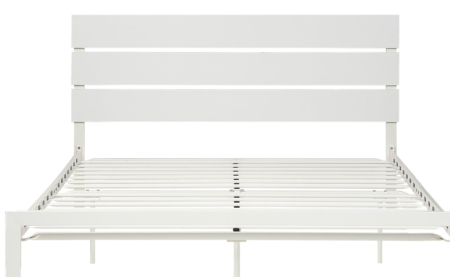 Willow Contemporary Queen Size Bed - White