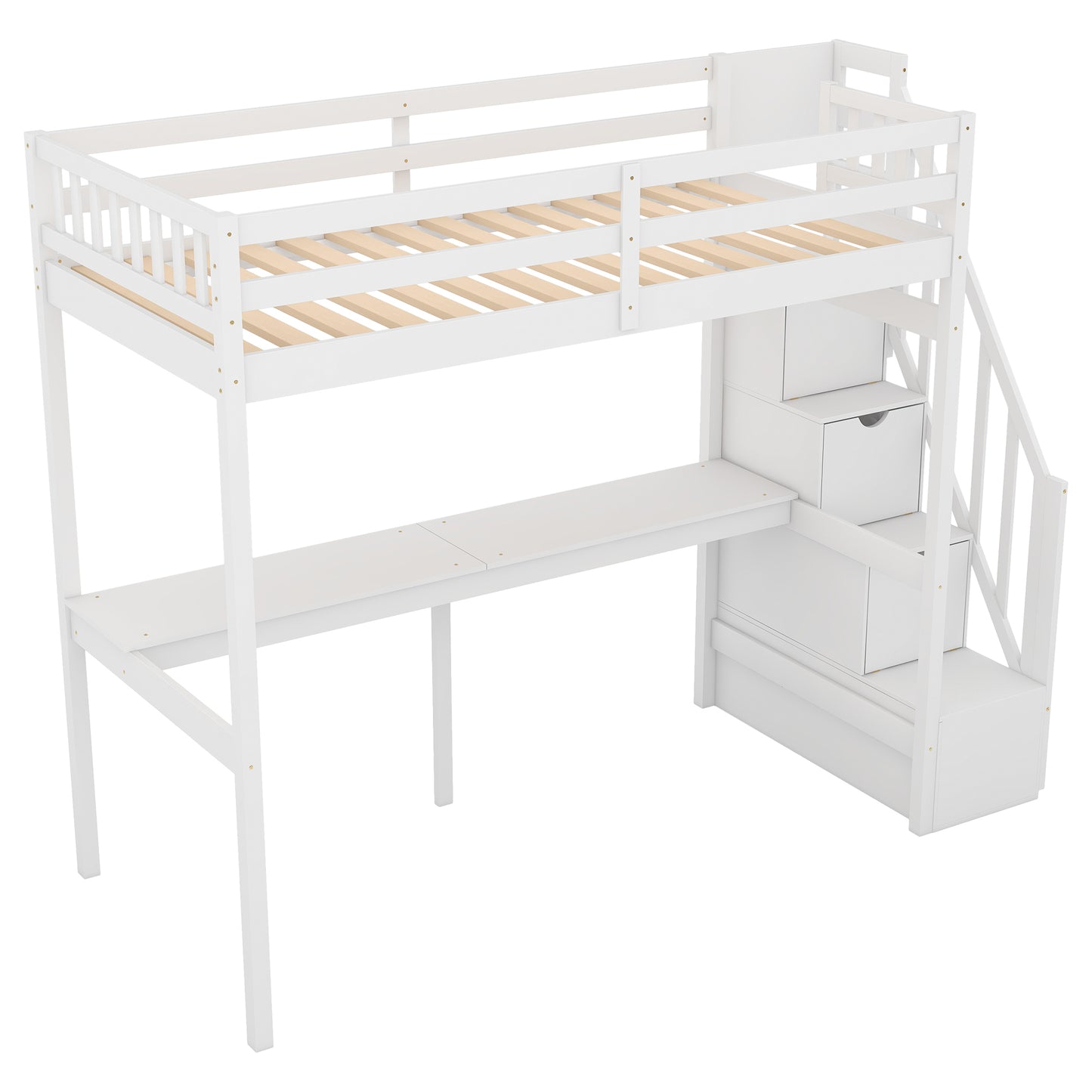 Dream Haven Twin Size Loft Bed
