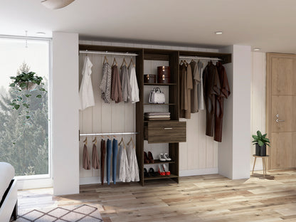 Walnutwood Closet Organizer