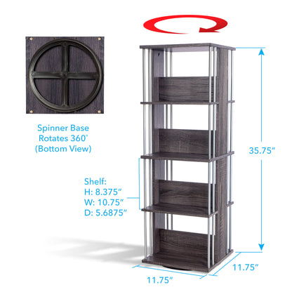 Storage Media Spinner - Charcoal Grey