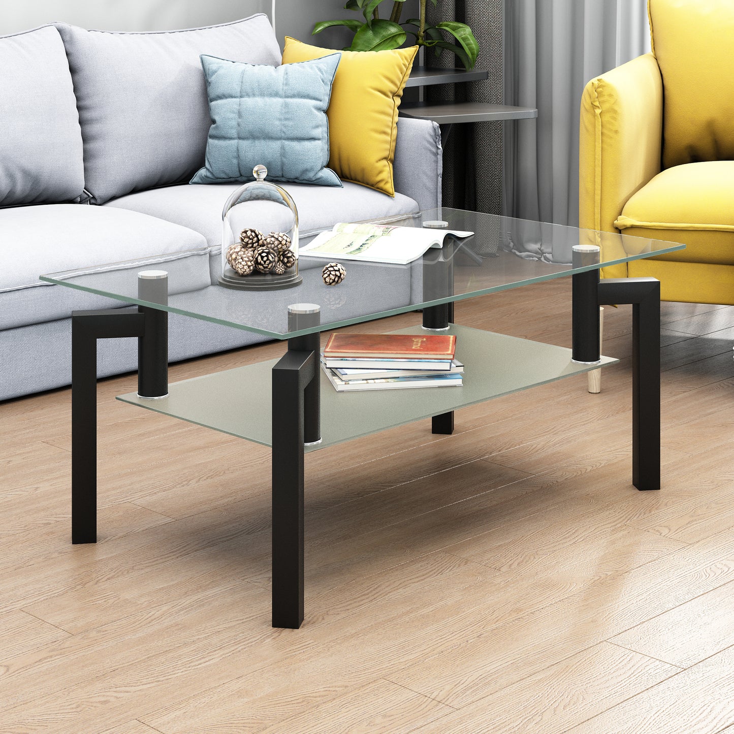 Asha Glass Coffee Table