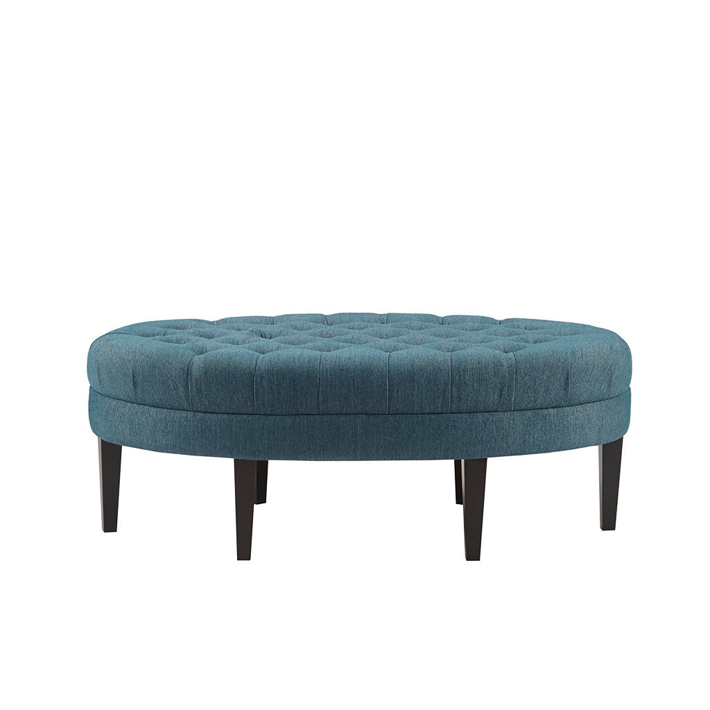 Surfboard Tufted Ottoman - Blue