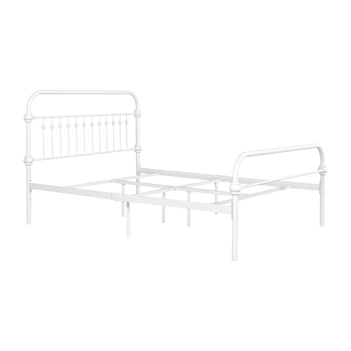 ElegantDream Full Size Metal Bed Frame -White