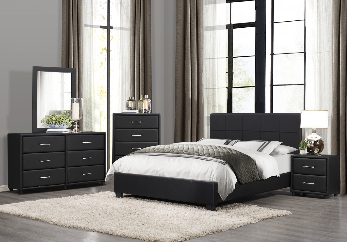 Elegant Ebony Chest of Drawers