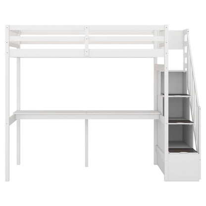 Dream Haven Twin Size Loft Bed