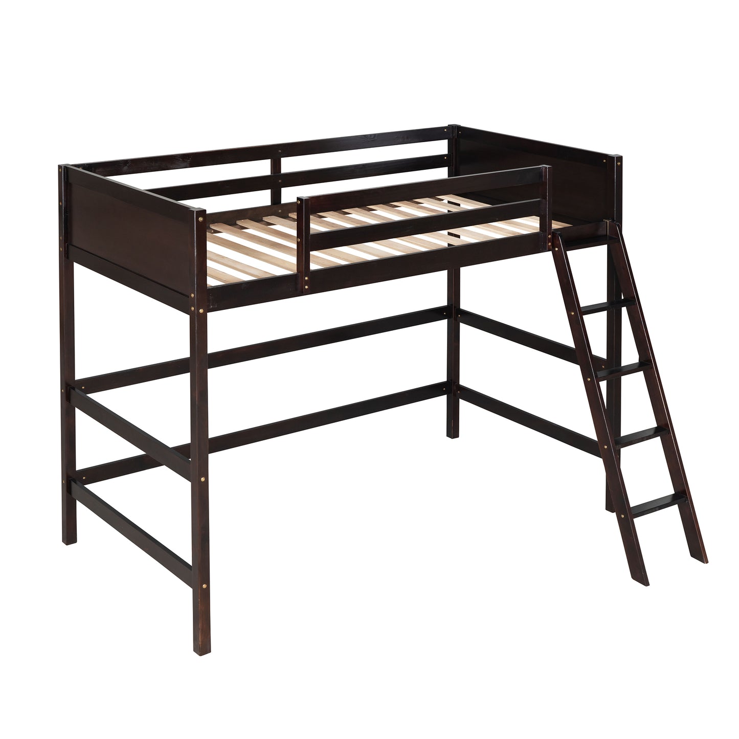 ElevateDreams Twin Loft Bed - Espresso Elegance