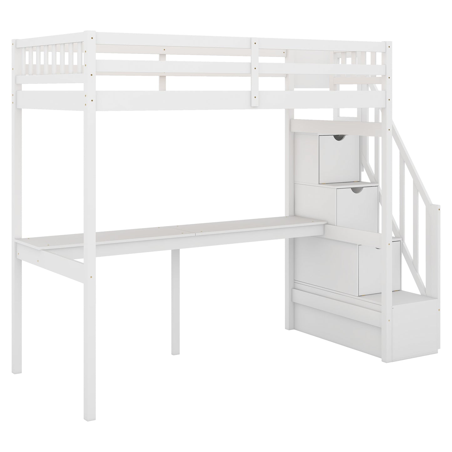 Dream Haven Twin Size Loft Bed