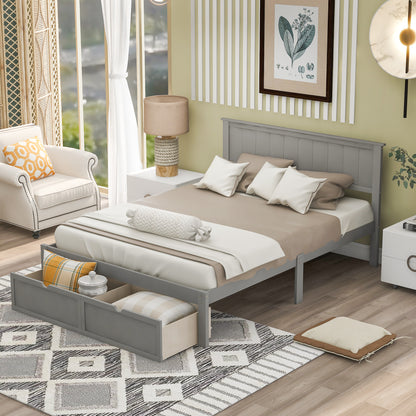 Gray Haven Platform Bed