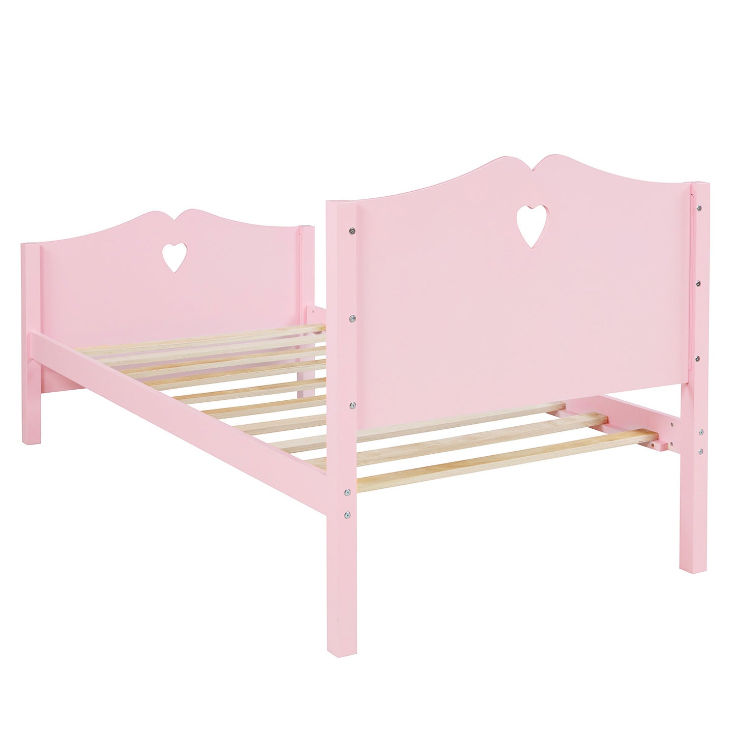 Pink Dreamwood Twin Platform Bed