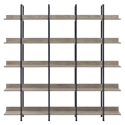 Vintage Metal Frame Bookshelf - Grey