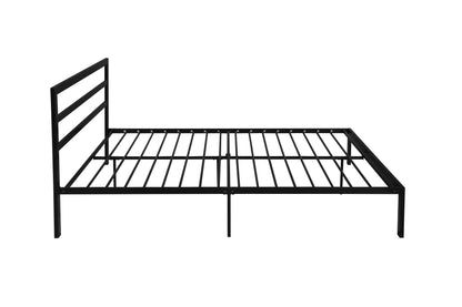Zaker Queen Size Platform Metal Bed Frame - Black