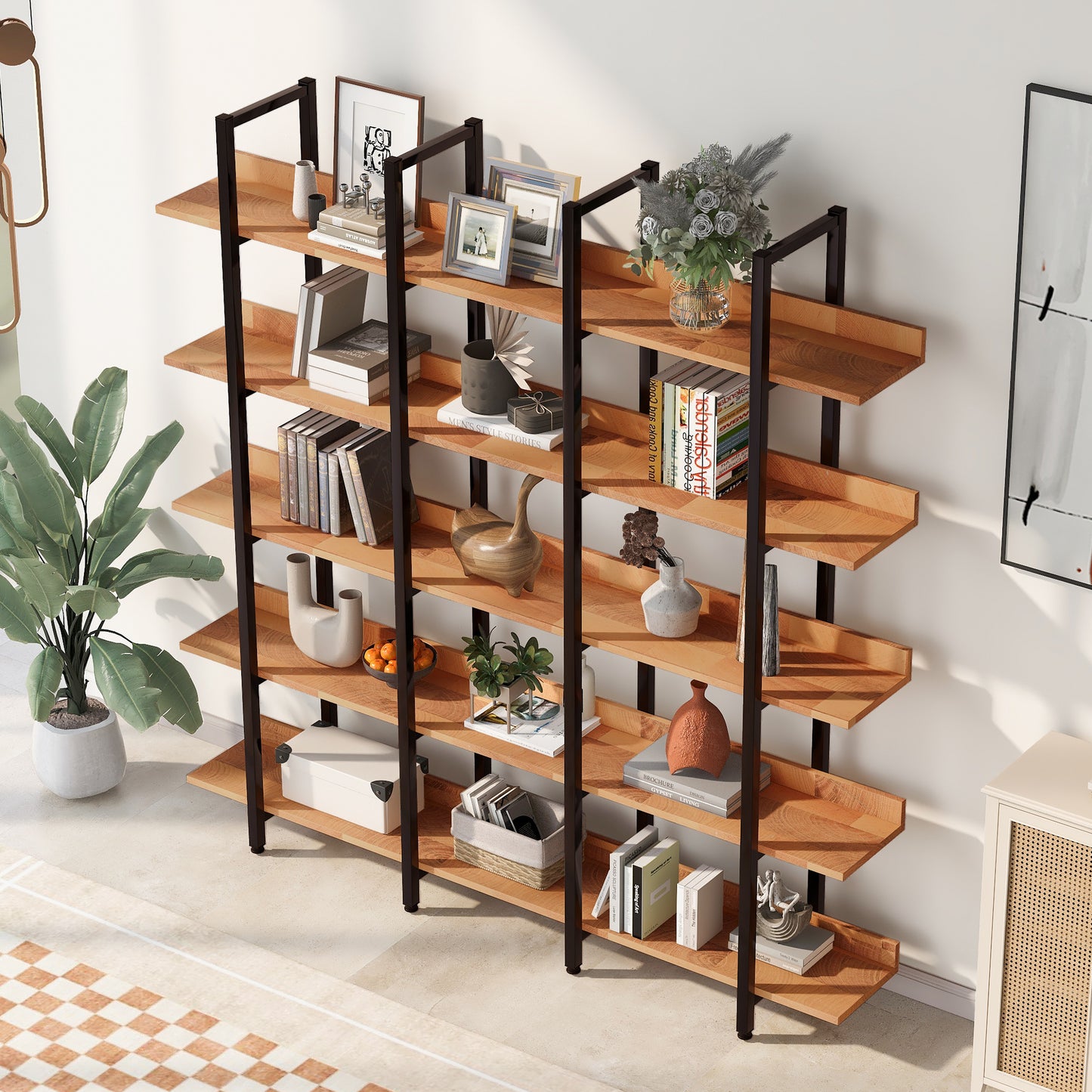 Vintage Metal Bookshelf