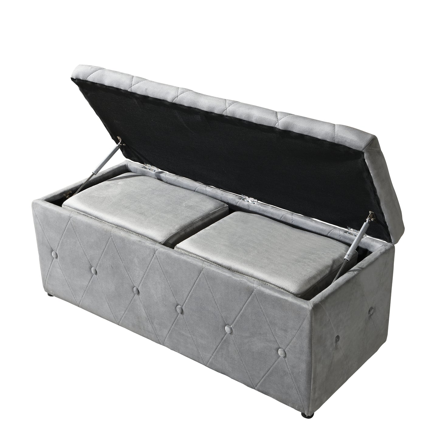 Ottoman Set - Light Gray