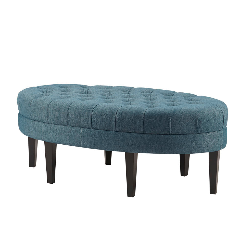 Surfboard Tufted Ottoman - Blue