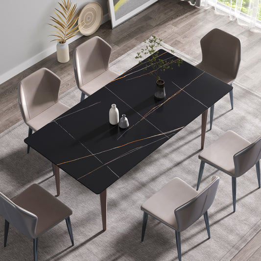 Elegant Ebony Dining Table