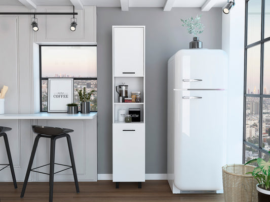 Hobart Pantry Two Cabinets -White
