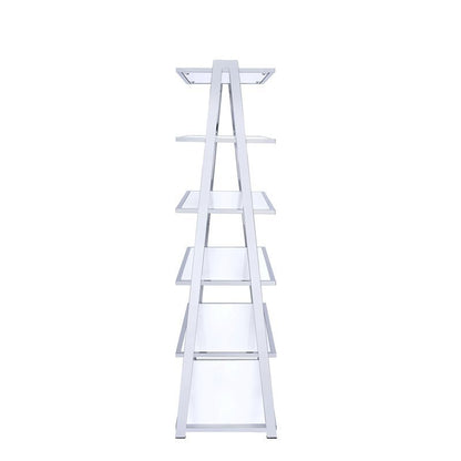 Glossy Chrome Bookshelf