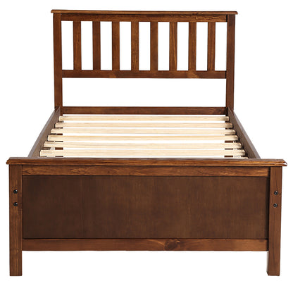 Walnut Dreamwood Twin Platform Bed