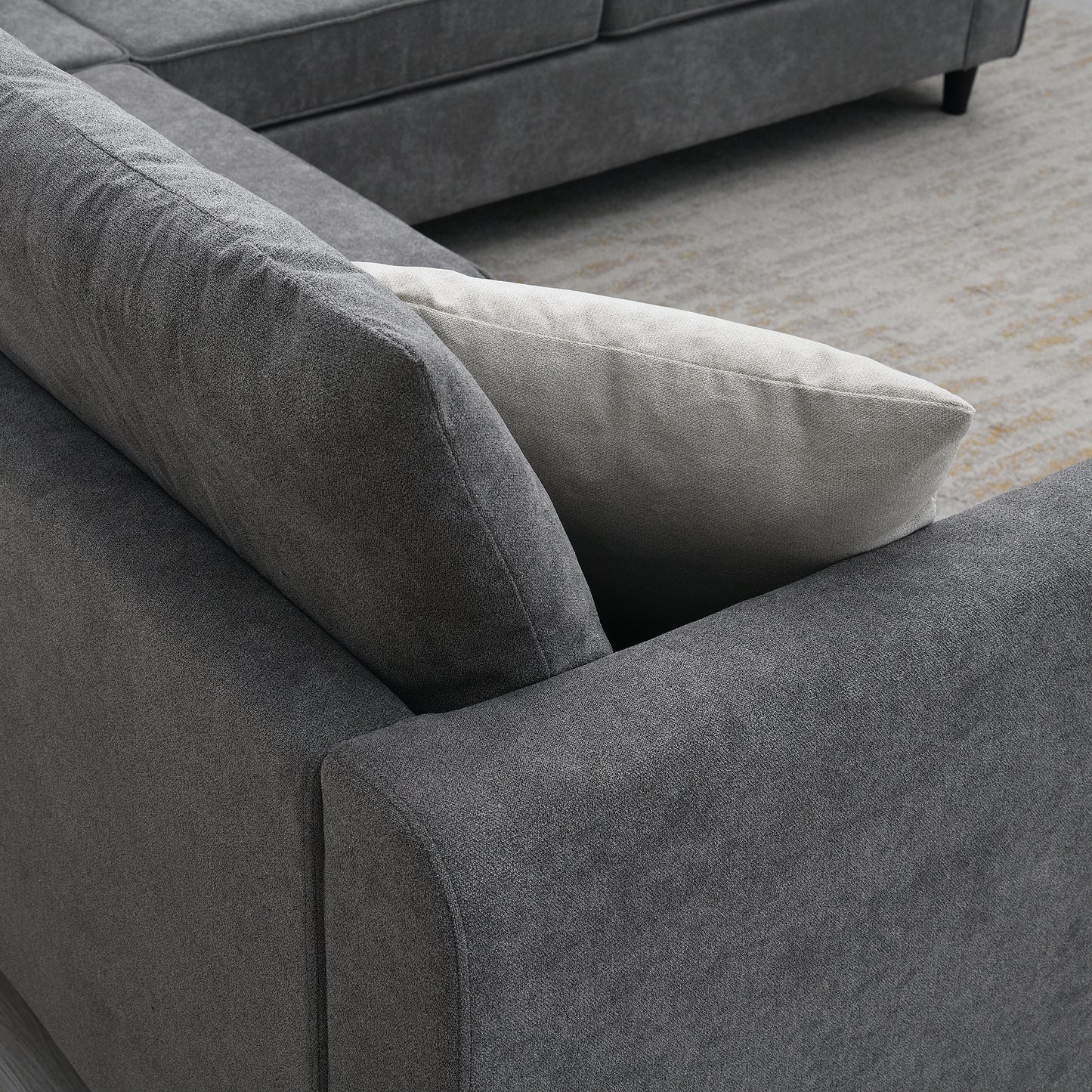 Luxury Comfort Living: Modern L-Shaped Sectional Sofa