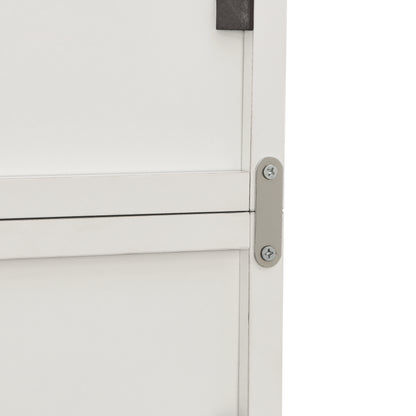 Slim Storage Cabinet - White