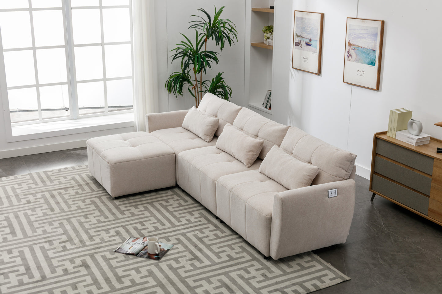Luxury Comfort Convertible Sectional Sofa