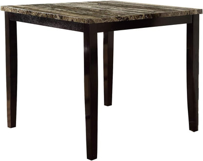 Elegant Birch Marble 5pc Dining Set