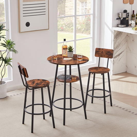 Barnwood Bar Stool Set  - 3 pcs Set