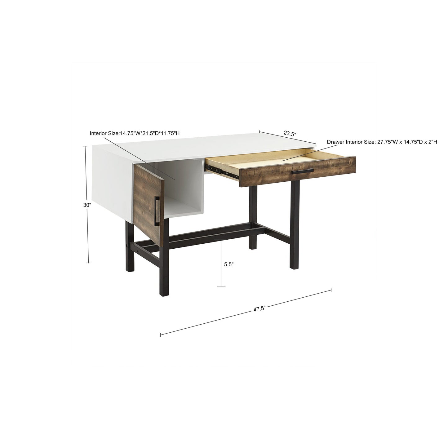 Eco Wood Writing Desk