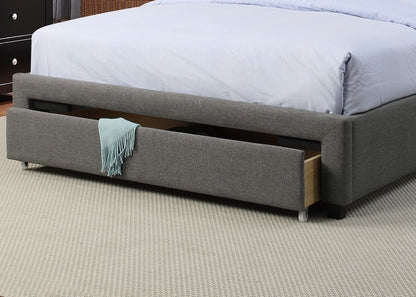 Elegant Dreams Queen Bed with Tufted Headboard and Storage