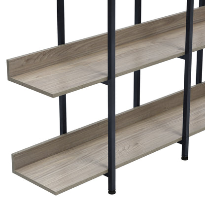 Vintage Metal Frame Bookshelf - Grey