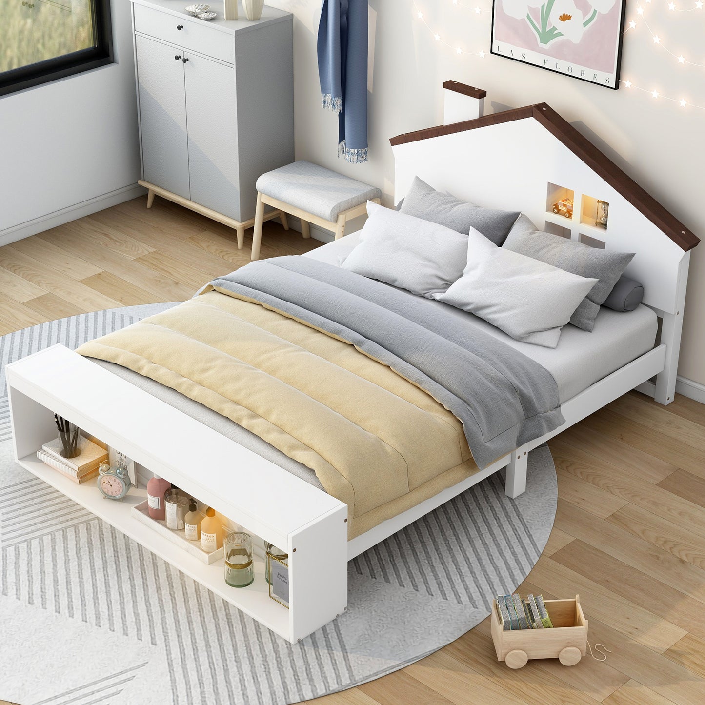 Luminous Haven Storage Bed
