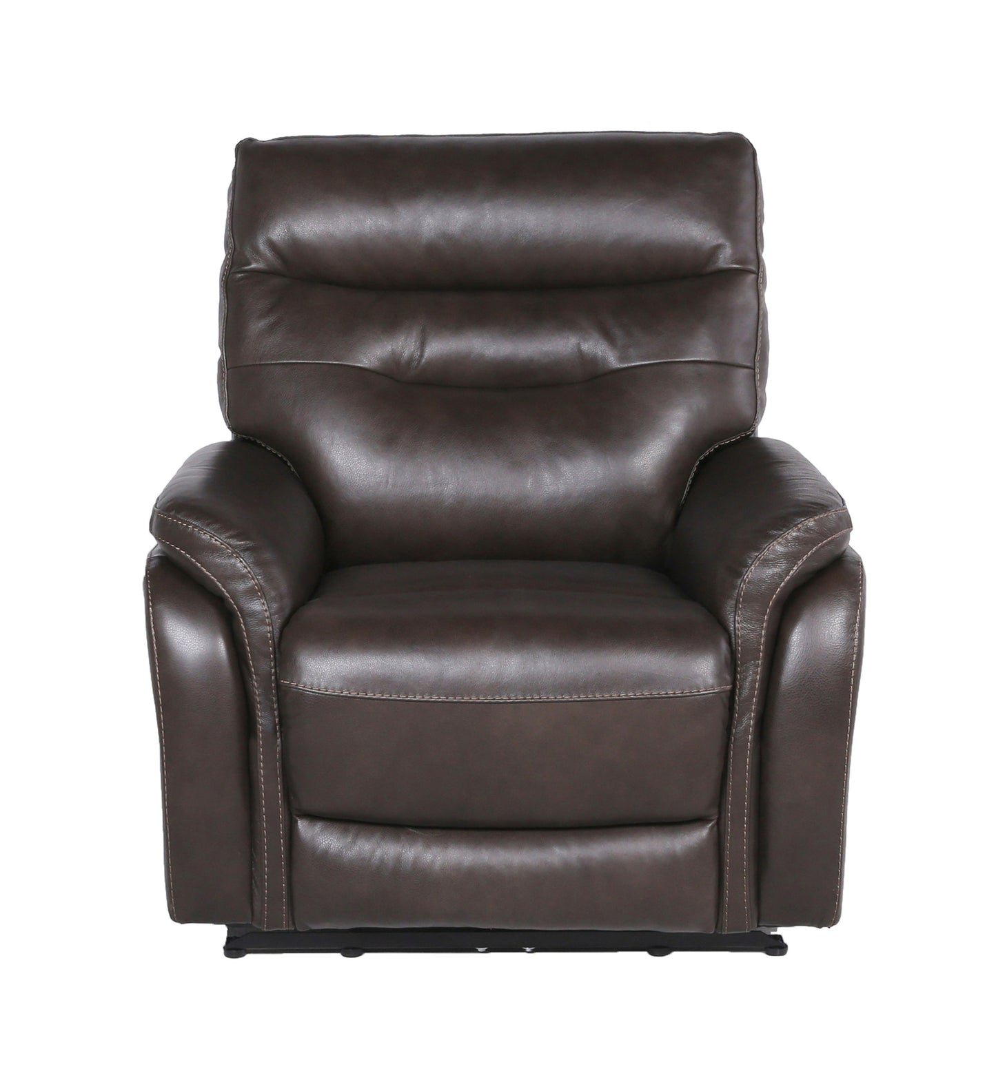 Rosa Top-Grain Leather Recliner - Brown