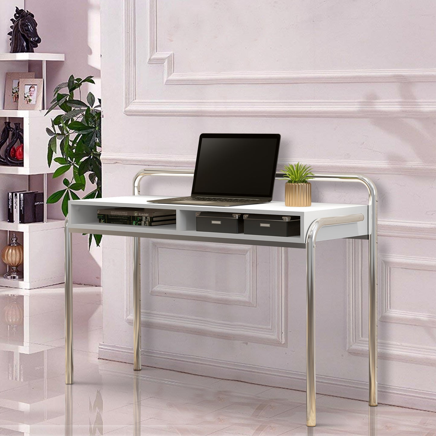 Chrome Line Office Desk