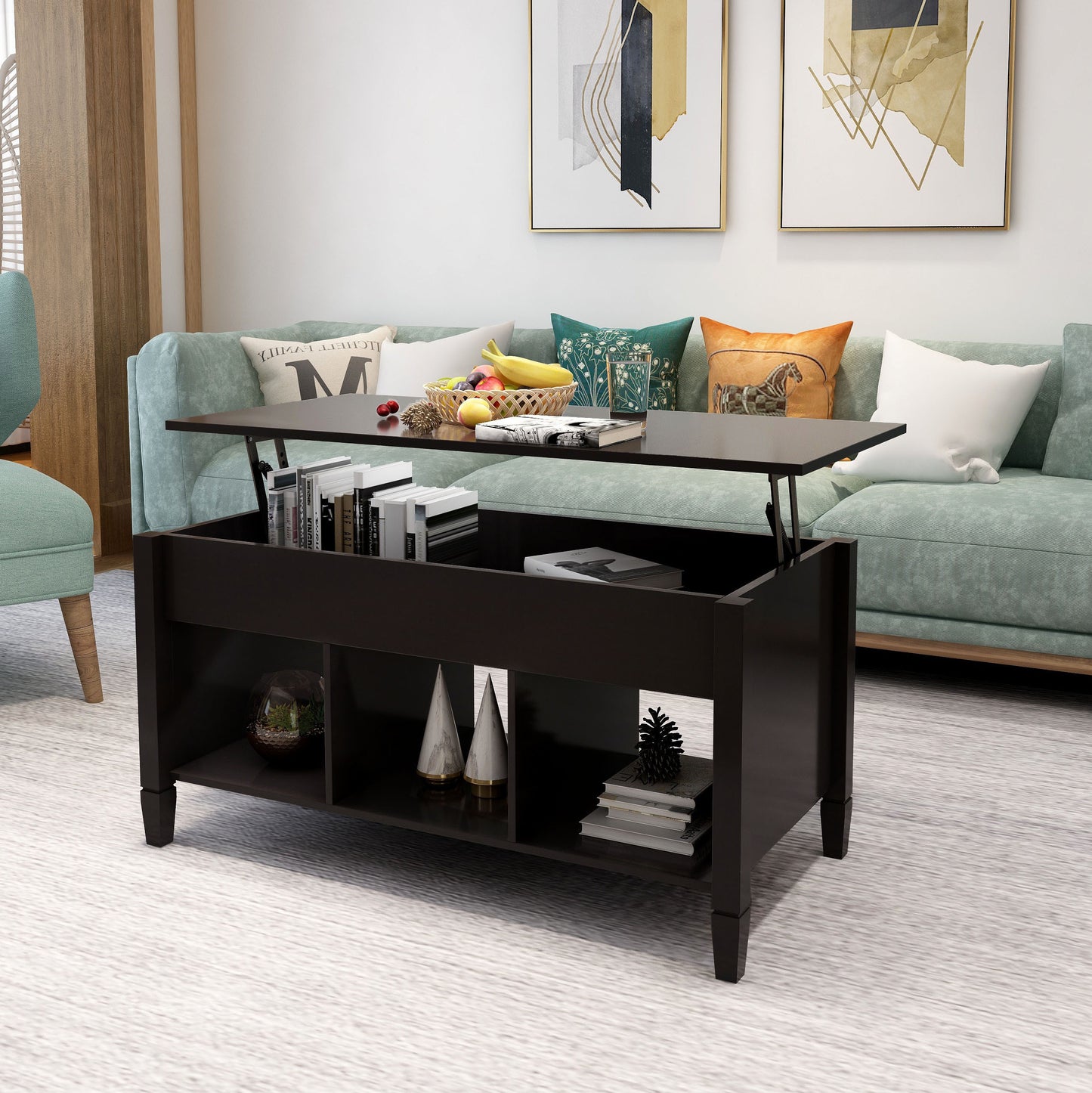 Wise Lift Top Coffee Table - Black