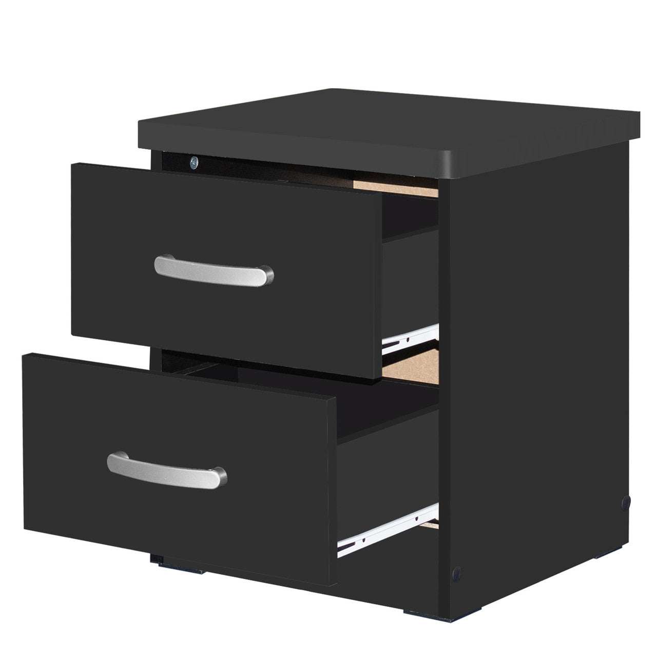 Go Green Woods Cindy Faux Wood 2 Drawer Nightstand