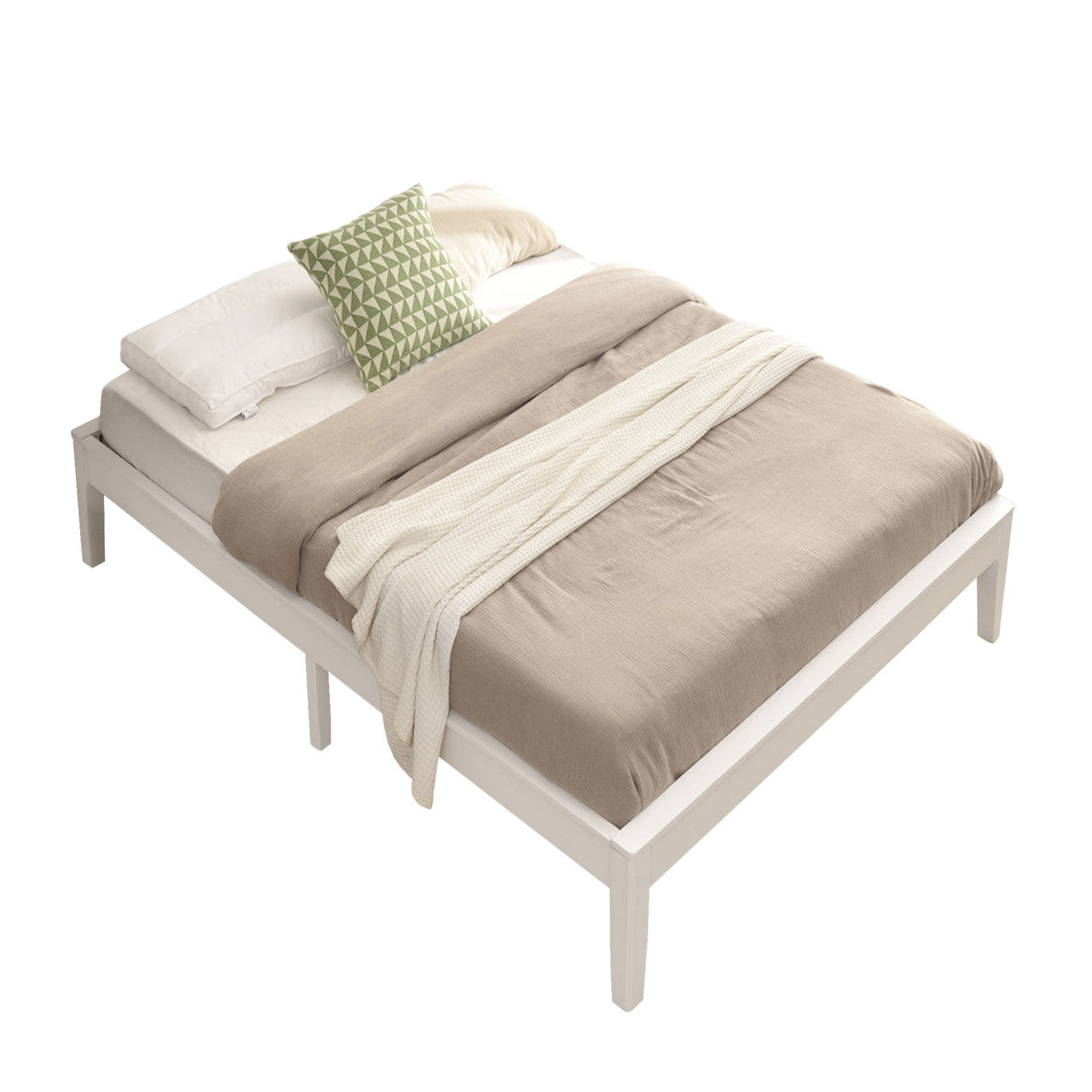 Go Green Woods Stella Solid Pine Wood Twin Platform Bed Frame
