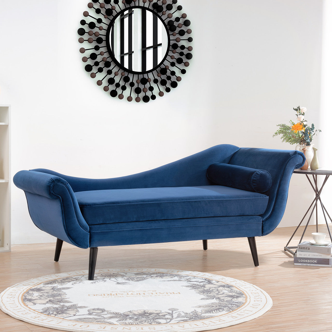 Lounge Masters Chaise Lounge with Scroll Arm