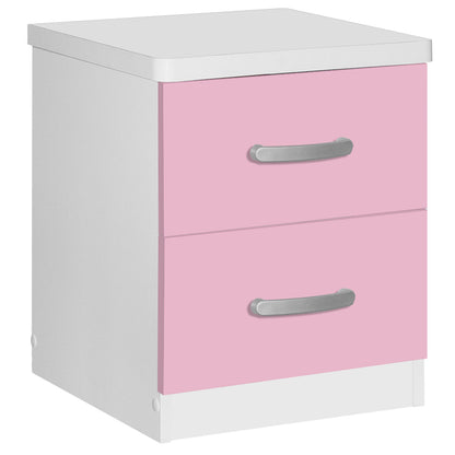 Go Green Woods Cindy Faux Wood 2 Drawer Nightstand