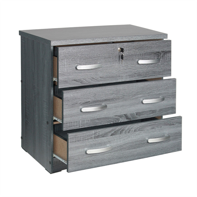 Go Green Woods 3 Drawer Engineered Wood Chest Bedroom Dresser