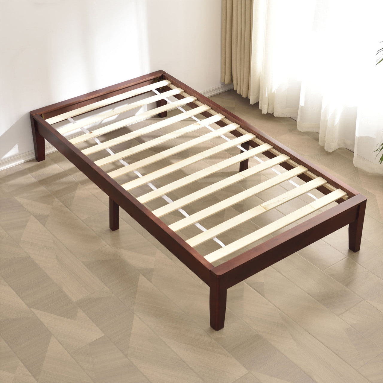 Go Green Woods Stella Solid Pine Wood Twin Platform Bed Frame